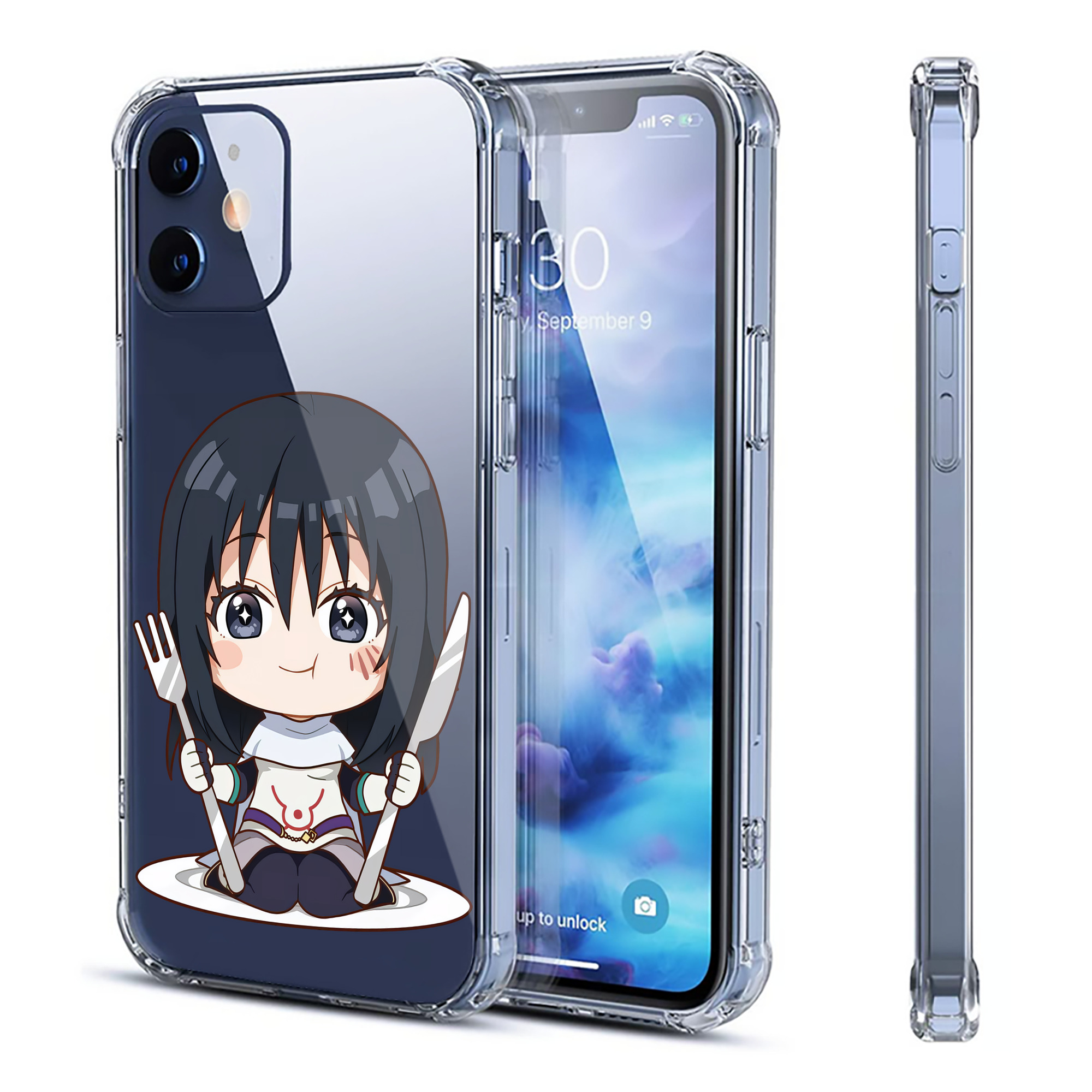 （画像用） 転スラ Regarding Reincarnated to Slime 【iPhone 12シリーズ対応】透明スマホケース（クリアソフトケース）